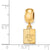 Pittsburg State University Xs Charm Dangle Bead Charm in Gold Plated