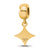 Furman University Small Charm Dangle Bead in Gold Plated