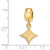 Furman University Small Charm Dangle Bead in Gold Plated