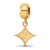 Gold Plated LogoArt Furman University Small Dangle Bead