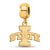 Gold Plated LogoArt Iowa State University Small Dangle Bead