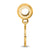 Jacksonville State U. Small Charm Dangle Bead in Gold Plated