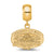 Jacksonville State U. Small Charm Dangle Bead in Gold Plated