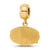 Jacksonville State U. Small Charm Dangle Bead in Gold Plated
