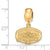 Jacksonville State U. Small Charm Dangle Bead in Gold Plated
