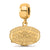 Gold Plated LogoArt Jacksonville State U. Small Dangle Bead