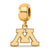 Gold Plated LogoArt University of Minnesota Xs Dangle Bead Charm
