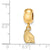 Ball State University Xs Charm Dangle Bead Charm in Gold Plated