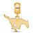Southern Methodist University Small Dangle Bea in Gold Plated