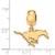 Southern Methodist University Small Dangle Bea in Gold Plated