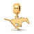 Gold Plated LogoArt Southern Methodist University Small Dangle Bea