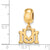 University of Montana Xs Charm Dangle Bead Charm in Gold Plated