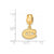 NHL Montreal Canadiens Xs Charm Dangle Bead Charm in Gold Plated