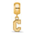 College Of Charleston Xs Charm Dangle Bead Charm in Gold Plated