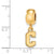 College Of Charleston Xs Charm Dangle Bead Charm in Gold Plated