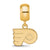 NHL Philadelphia Flyers Xs Charm Dangle Bead Charm in Gold Plated