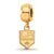 Gold Plated NHL LogoArt Los Angeles Kings Xs Dangle Bead Charm