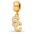 Gold Plated LogoArt University of South California Bead Charm Small Dangle