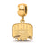 Gold Plated LogoArt Ohio University Small Beed Charm Dangle