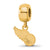 NHL Detroit Red Wings Xs Charm Dangle Bead Charm in Gold Plated