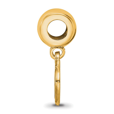 NHL Tampa Bay Lightning Small Charm Dangle Bead in Gold Plated