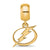 NHL Tampa Bay Lightning Small Charm Dangle Bead in Gold Plated