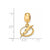 NHL Tampa Bay Lightning Small Charm Dangle Bead in Gold Plated