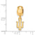 Indiana University Xs Charm Dangle Bead Charm in Gold Plated