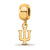 Gold Plated LogoArt Indiana University Xs Dangle Bead Charm