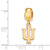 Indiana University Small Charm Dangle Bead in Gold Plated