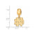 University of Notre Dame Charm Bead Small Dangle in Gold Plated