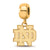 Gold Plated LogoArt University of Notre Dame Bead Charm Small Dangle