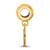 Clemson University Xs Charm Dangle Bead Charm in Gold Plated