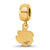 Clemson University Xs Charm Dangle Bead Charm in Gold Plated