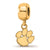 Gold Plated LogoArt Clemson University Xs Dangle Bead Charm