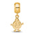 Syracuse University Small Charm Dangle Bead in Gold Plated