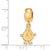Syracuse University Small Charm Dangle Bead in Gold Plated