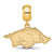 University of Arkansas Medium Charm Dangle Bead in Gold Plated