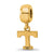 University of Tennessee Xs Charm Dangle Bead Charm in Gold Plated