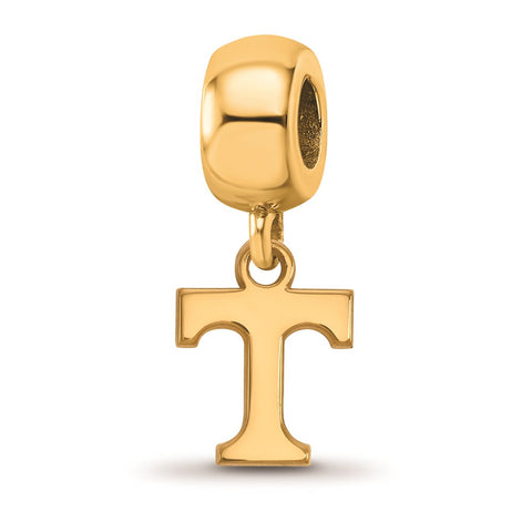 Gold Plated LogoArt University of Tennessee Xs Dangle Bead Charm