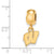 University of Wisconsin Xs Charm Dangle Bead Charm in Gold Plated