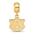 Auburn University Small Charm Dangle Bead in Gold Plated