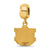 Auburn University Small Charm Dangle Bead in Gold Plated
