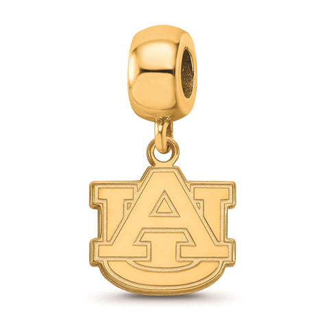 Gold Plated LogoArt Auburn University Small Dangle Bead