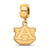 Gold Plated LogoArt Auburn University Small Dangle Bead