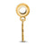 Clemson University Small Charm Dangle Bead in Gold Plated
