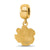 Clemson University Small Charm Dangle Bead in Gold Plated