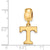 University of Tennessee Small Charm Dangle Bead in Gold Plated