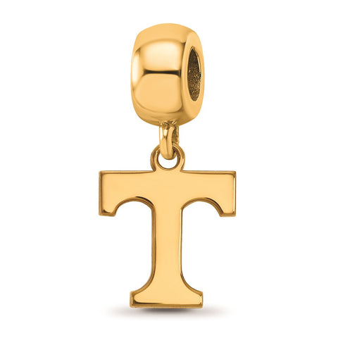 Gold Plated LogoArt University of Tennessee Small Dangle Bead