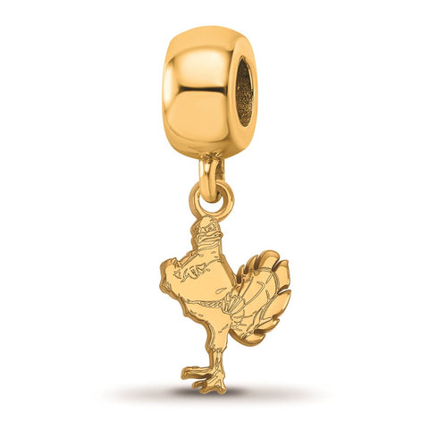 Gold Plated LogoArt Virginia Tech Small Dangle Bead